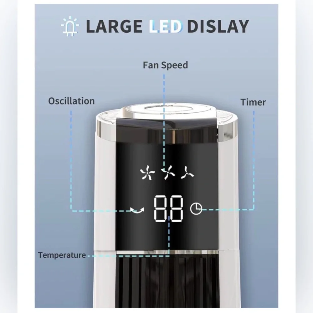 VEOHAUT Tower Fan - Oscillating Fan with Remote - Picture 5 of 12